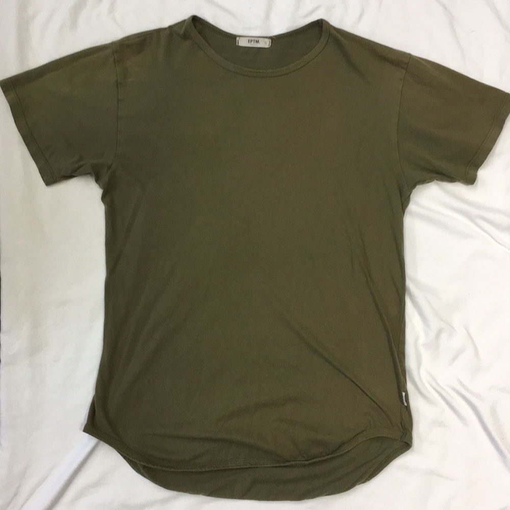 Olive Green Long T-Shirt